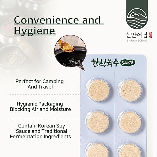 Miniatura 5 de Cápsulas base de sopa coreana tradicionales grapas coreanas hechas con mezcla de auténticos condimentos asiáticos (original profundo) y mariscos