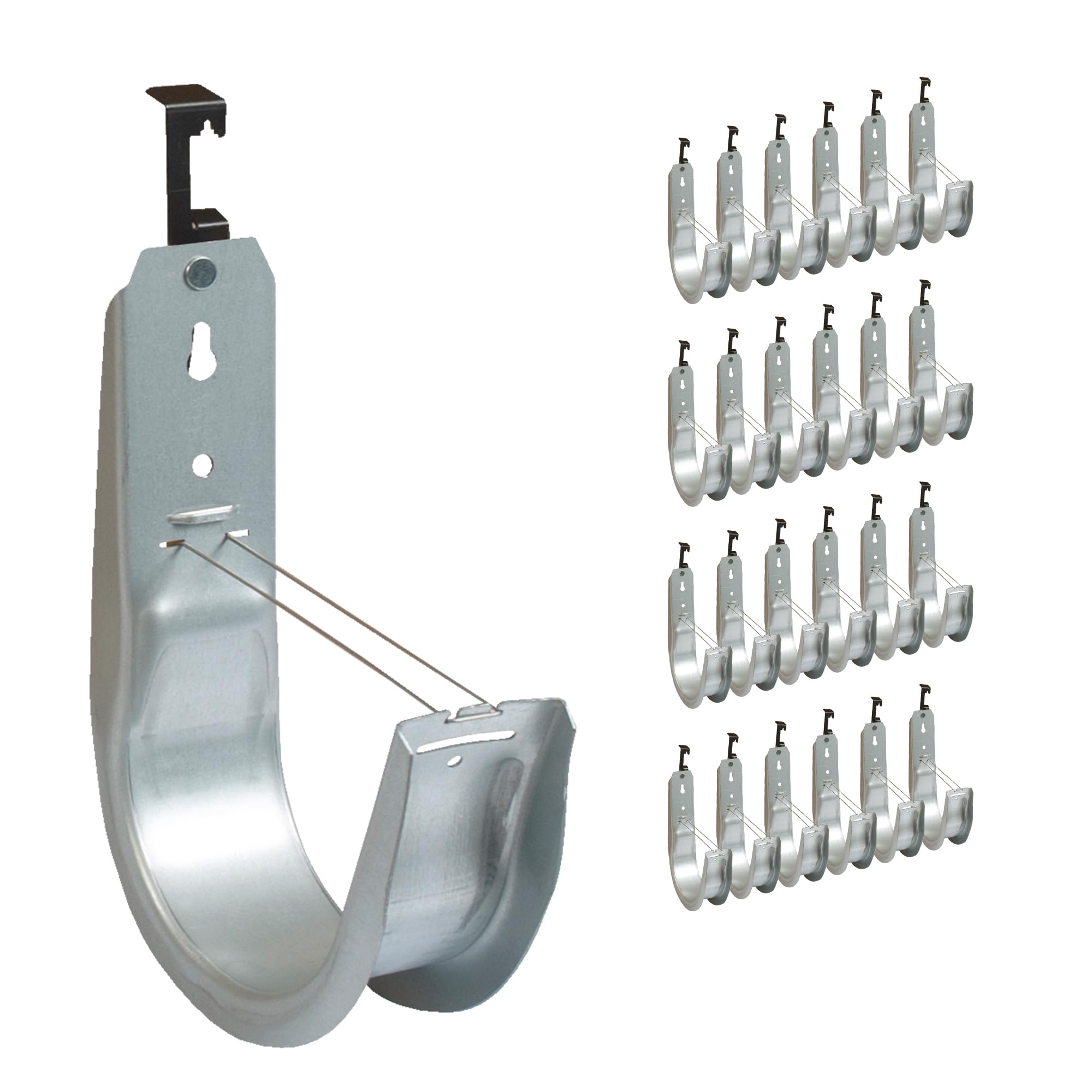 ICC 2-Inch Wall Mount J Hook Cable Management, Retainer Clips, 25-Pack — Amazon image 13