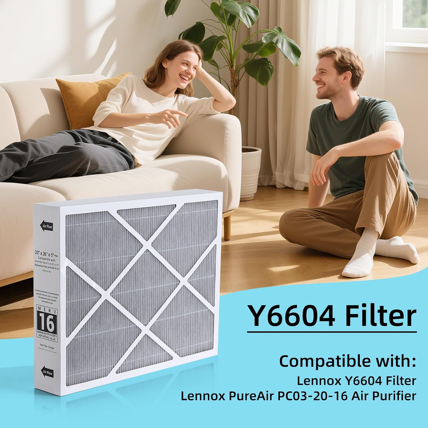 2 Pack Y6604 Compatible with Lennox Y6604 & PureAir PCO3-20-16 Air Systems image 4