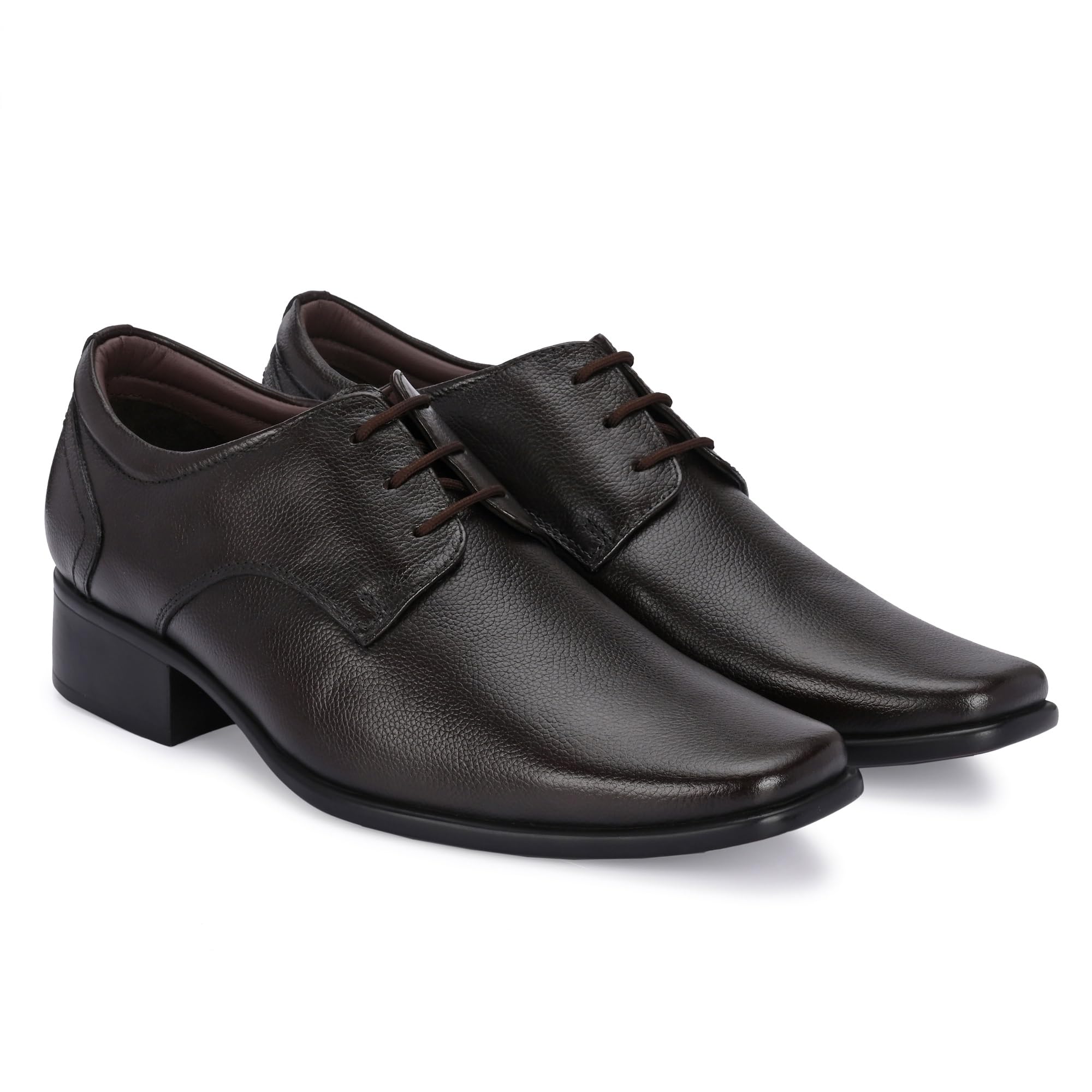 Vorth Leather Shoes | Comfortable Slip On Brown Formal Shoes for Men | Formal Uniform Dress Loafers Shoe for Office Bussiness Meeting (191002_Brown_(8 UK)) (B0CY5FRBC4) Amazon Price History, Amazon Price Tracker