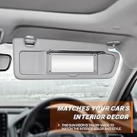 Vista 7 de Visera solar para Honda Civic EX LX Sedan SI Coupe 2006-2011, lado derecho del pasajero, repuesto gris 83230-SNA-A01ZA