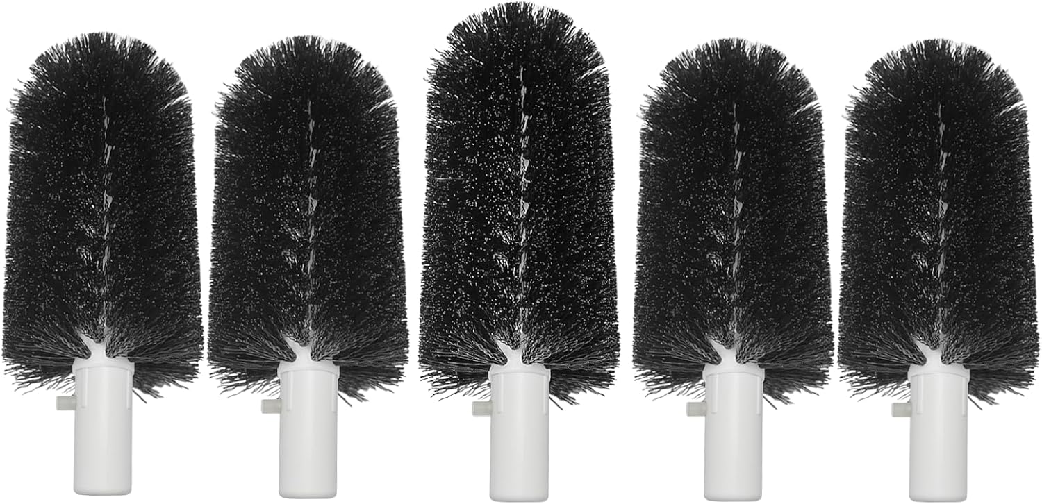 BRS-1722 Glass Washer Brush Replacement Part, Compatible with Bar Maid SS-100, SS-101, A-200, A-205, Standard Brushes Set: 4 Pcs 6-Inch Brushes and 1 Pcs 7.5-Inch Brush