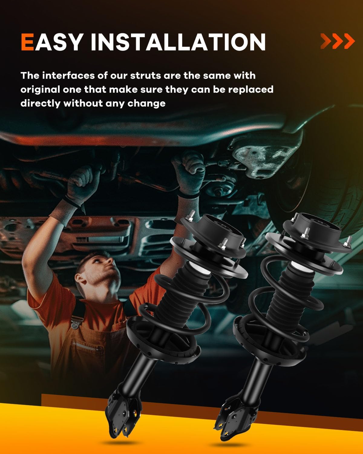 Spring Strut Assembly,OCPTY Complete Struts Shocks Fits 2005 2006 2007 2008 2009 Outback 172566 272566 172565 272565 Replace Strut
