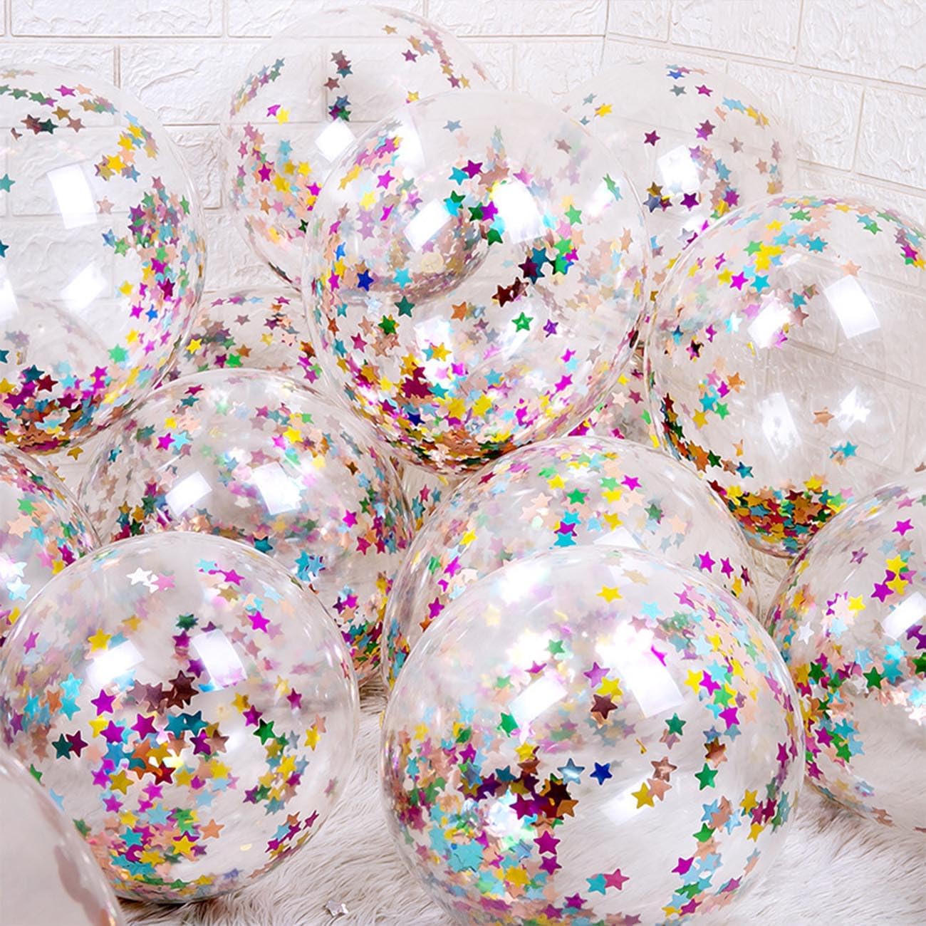 Rainbow Star Table Confetti: 0.59-Inch Metallic Star Foil Confetti for Weddings, Birthdays, and Party Star Decoration (2.12 oz, 1 Pack)