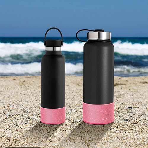 Miniatura 7 de WUQID Funda protectora de silicona compatible con vasos Stanley Tumbler de 20 a 40 onzas y botella Hydro Flask de 12 a 24 onzas, reduce las