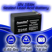 Vista 7 de 12V 7.5AH selló la batería de alarma de seguridad para el hogar de plomo ácido reemplaza 7.2ah