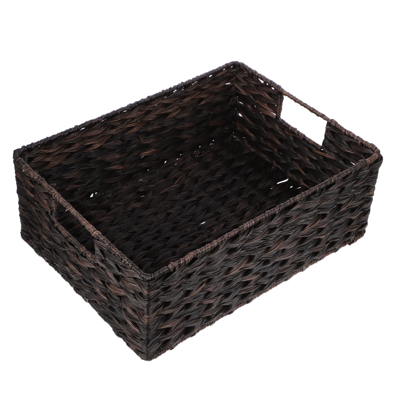 FONDOTIN Elegant Woven Basket Creative Storage Solution for Desk Tabletop Decorative Sundries Handicraft