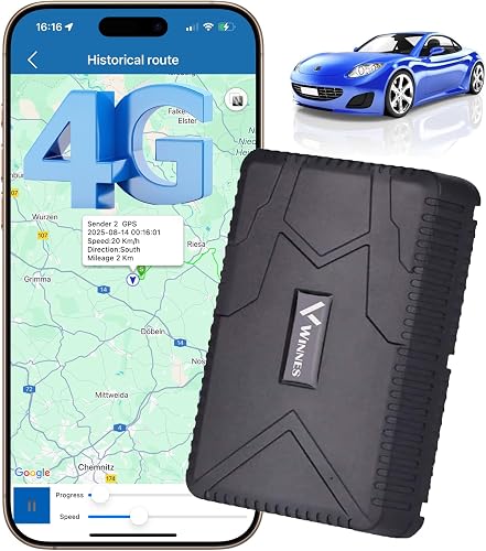 Winnes Localizador GPS para Coche GPS Tracker 4G Standby …