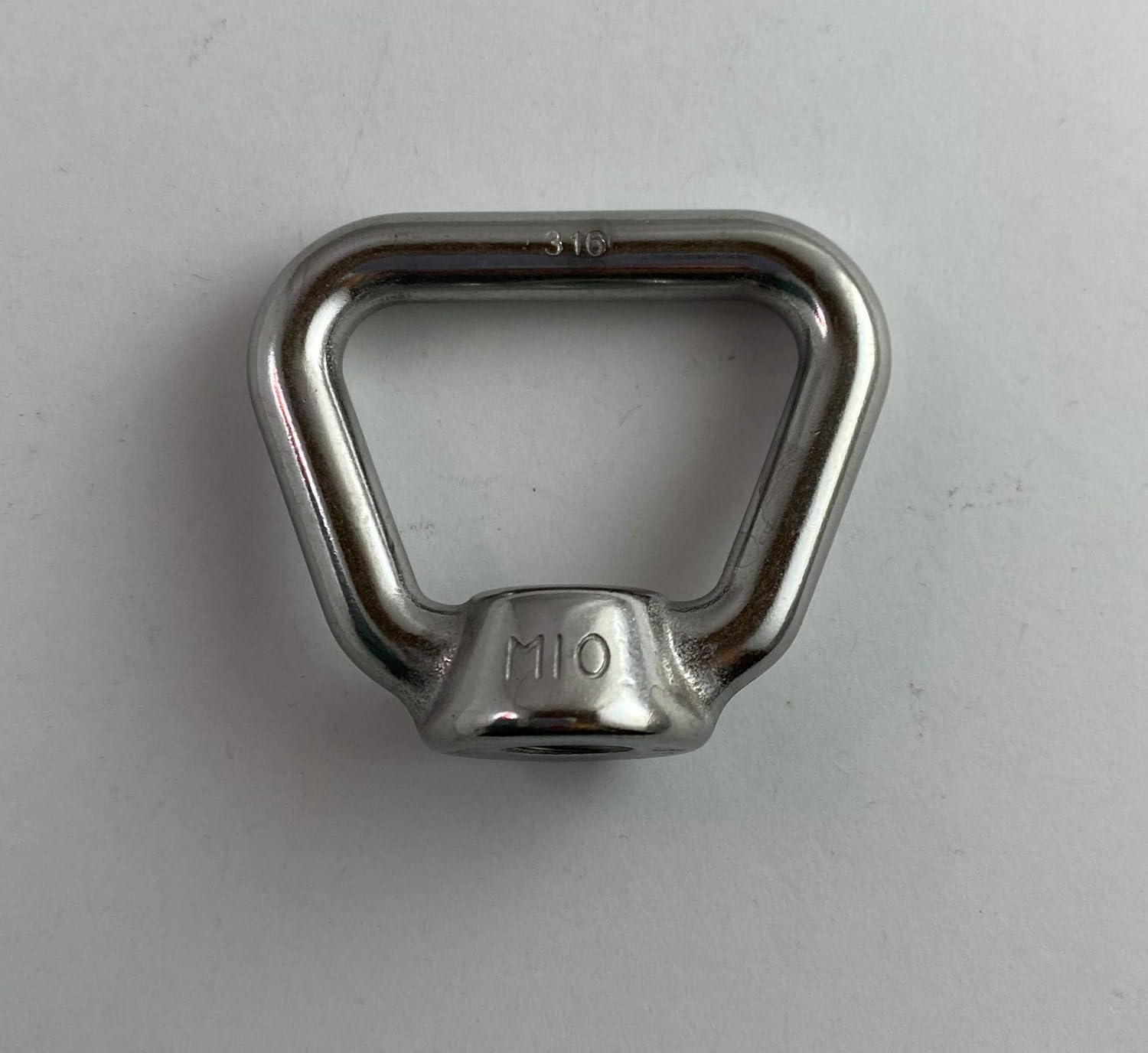 US STAINLESS 2 Pieces Stainless Steel 316 M10 Lifting Eye Nut 10mm Bow Type 80704 US Shape Marine Grade