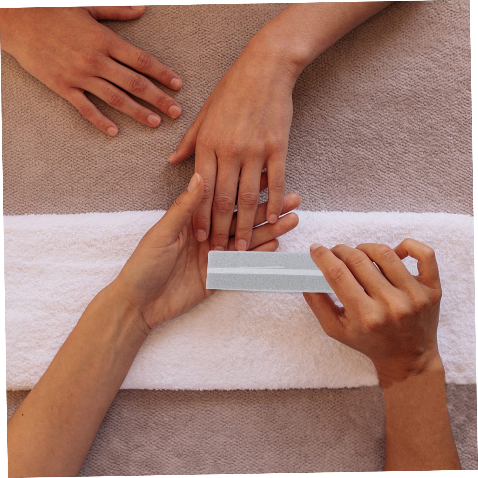 FRCOLOR Juego De 3 Herramientas Cuadradas Pequeñas Para Modificar Uñas Manicura Esponja Lima De Uñas Pulido Cuadradas Ligeras Y Fáciles De Transportar 40 Unidades.