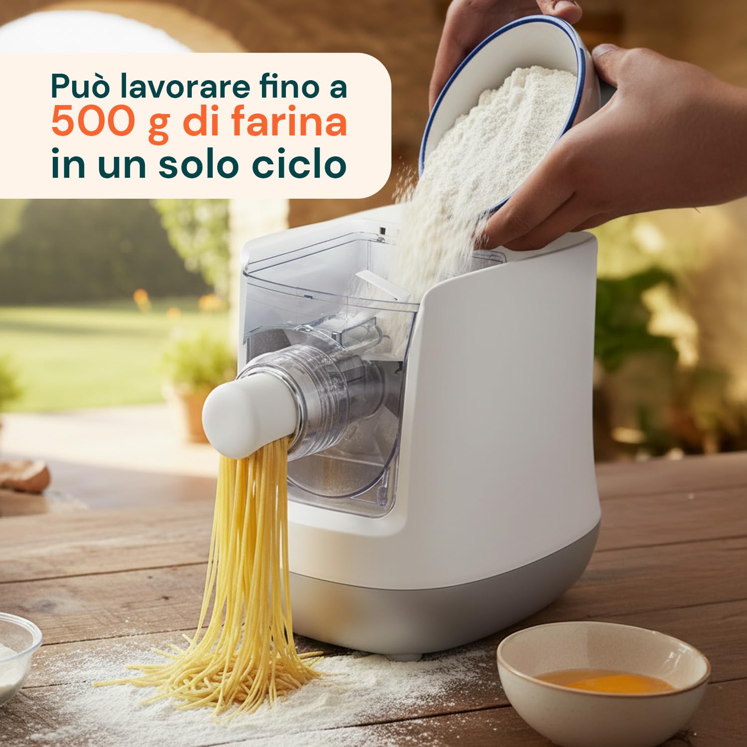 Wintem – Machine électrique pour pâtes fraîches 500g avec affichage numérique et 13 bandes interchangeables pour pâtes fraîches faites maison facile à utiliser et à nettoyer