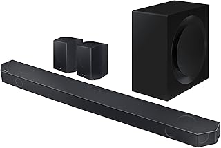 Samsung Q990C Soundbar Speaker (2023) - 22 Speaker Home Sound System With Wireless Dolby Atmos Rear Speakers And Wireless Subwoofer, Alexa Built In, Smart Surround Sound, Bluetooth, WiFi & Airplay