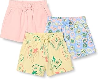 Pantalón Corto sin Cierre Niña, Pack de 3