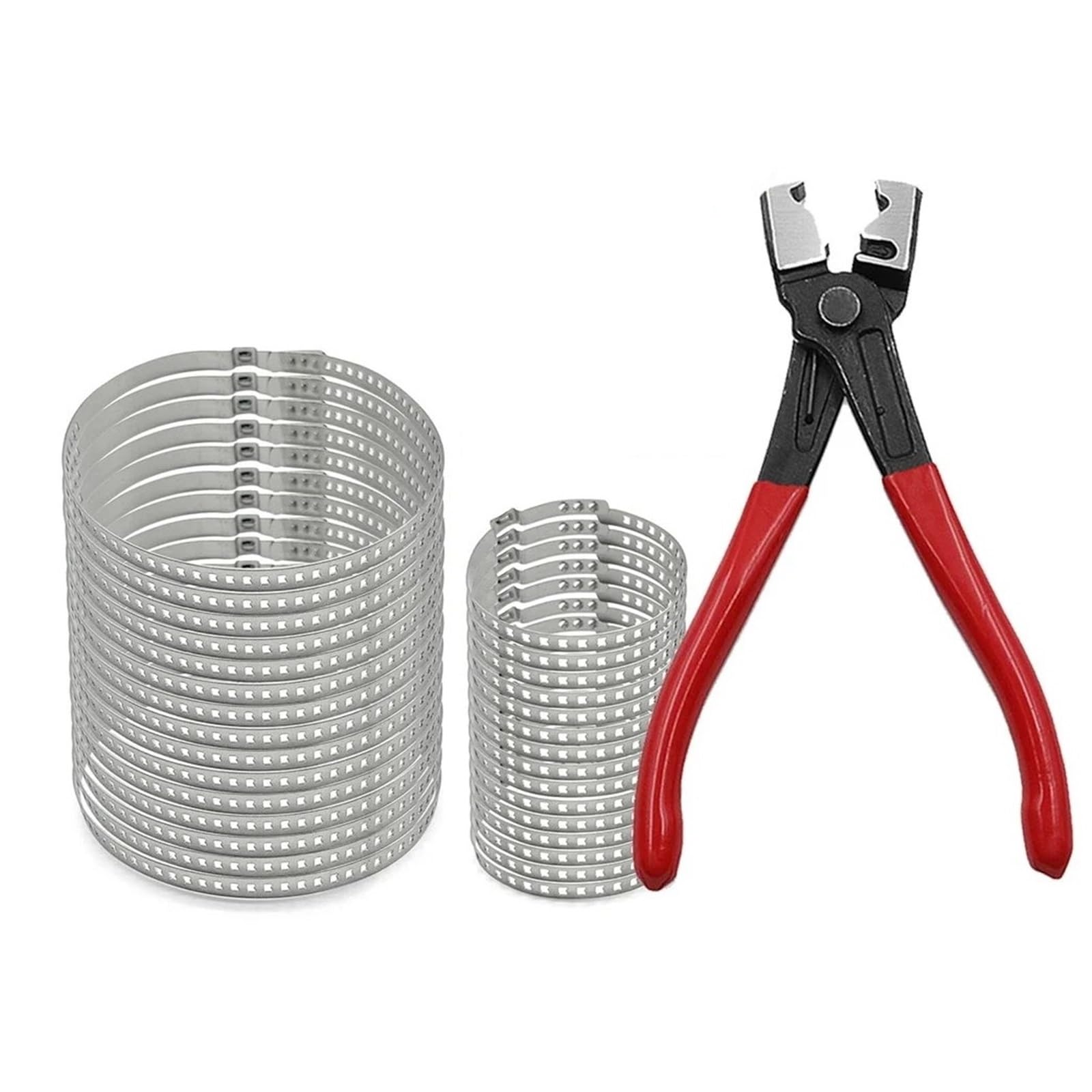 CV Boot Installation Tool 31pc/Set Stainless Steel Fit for Clicr-R Hose Clip Plier + Universal CV Boot Clips Kit Wear-Resistant Car Tire
