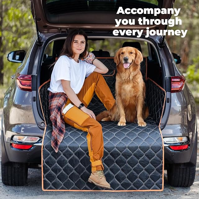 Foto 8 de 8 de KYG - Funda para maletero de coche, para perro, con protección lateral, impermeable, antideslizante…