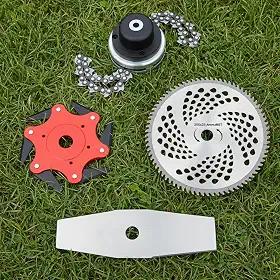 Kit Laminas 4 Em 1 Para Roçadeiras Stihl 80 Dentes - Facão - 6 Pontas e Trimmer