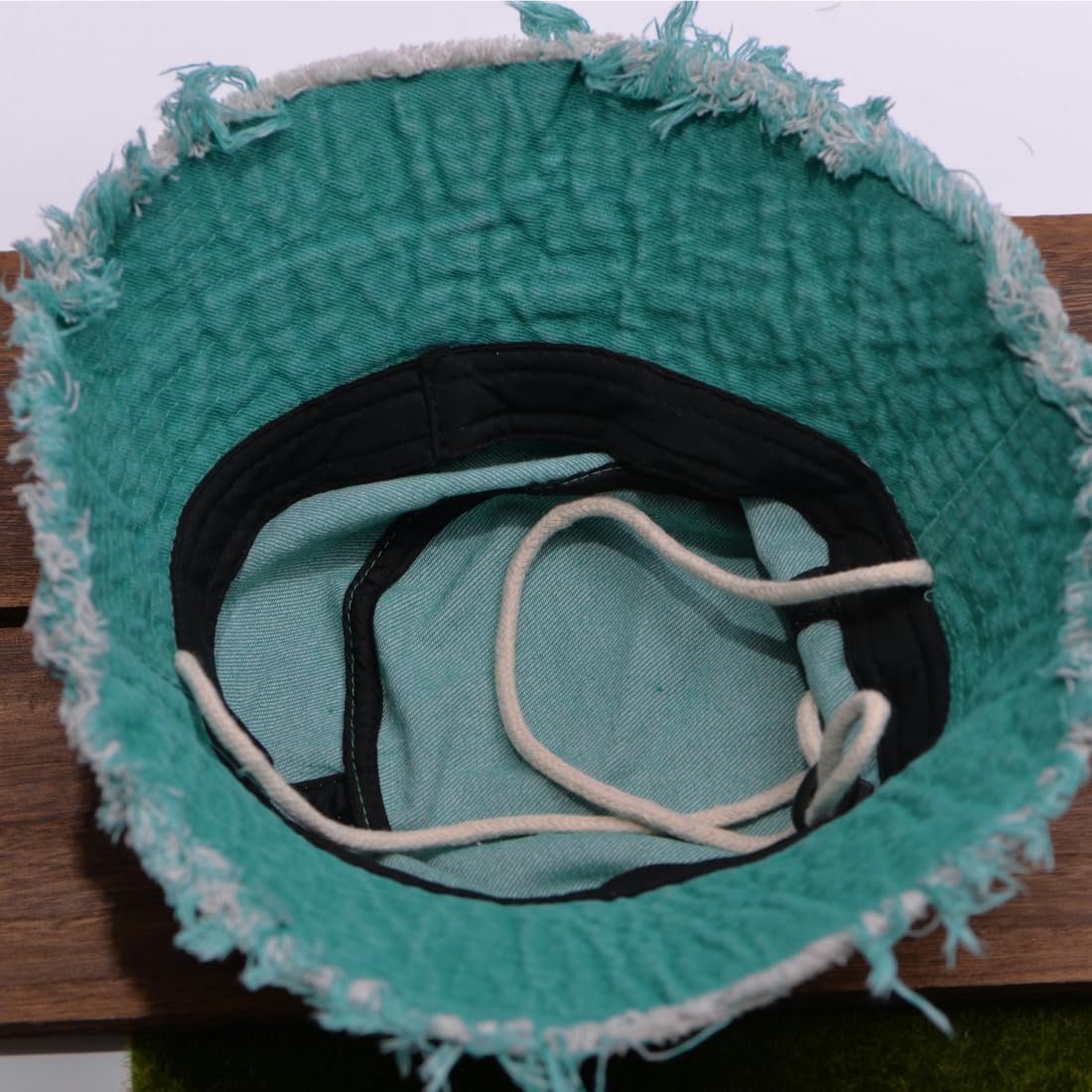 Cotton Denim Distressed Bucket Hat, Sun Hat, Hat for Men and Women - Image 7