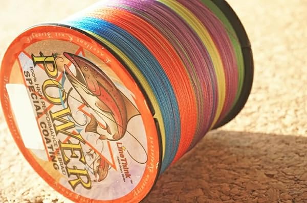 放浪カモメオリジナル PEライン 釣り糸 エクストラパワー (0.4号 0.6号 0.8号 1号 1.5号 2号 2.5号 3号 4号 5号 6号 7号 8号 10号) (150m 200m 300m 500m 1000m) (5色 マルチカラー 白 ホワイト イエロー) 4編 8編 X4 X8 - 3