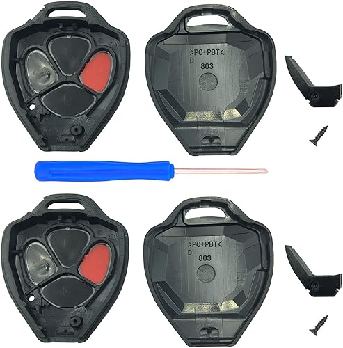 Miniatura 4 de No requiere corte funda de repuesto para llavero remoto de entrada sin llave para Toyota Avalon Camry Corolla Venza (4 botones - paquete 1)