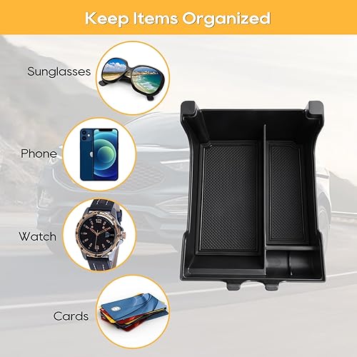 Vista 4 de LFOTPP Organizador de consola central Edge para 2021 2022 2023 2024 F o r d Edge Bandeja de consola [SE/SEL/ST-Line/Titanio/ST] Accesorios de borde