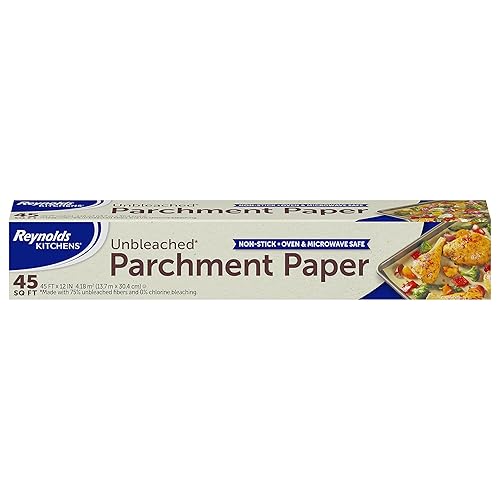 Reynolds Kitchens Unbleached Parchment Paper Roll, Non Stick Parchment Paper