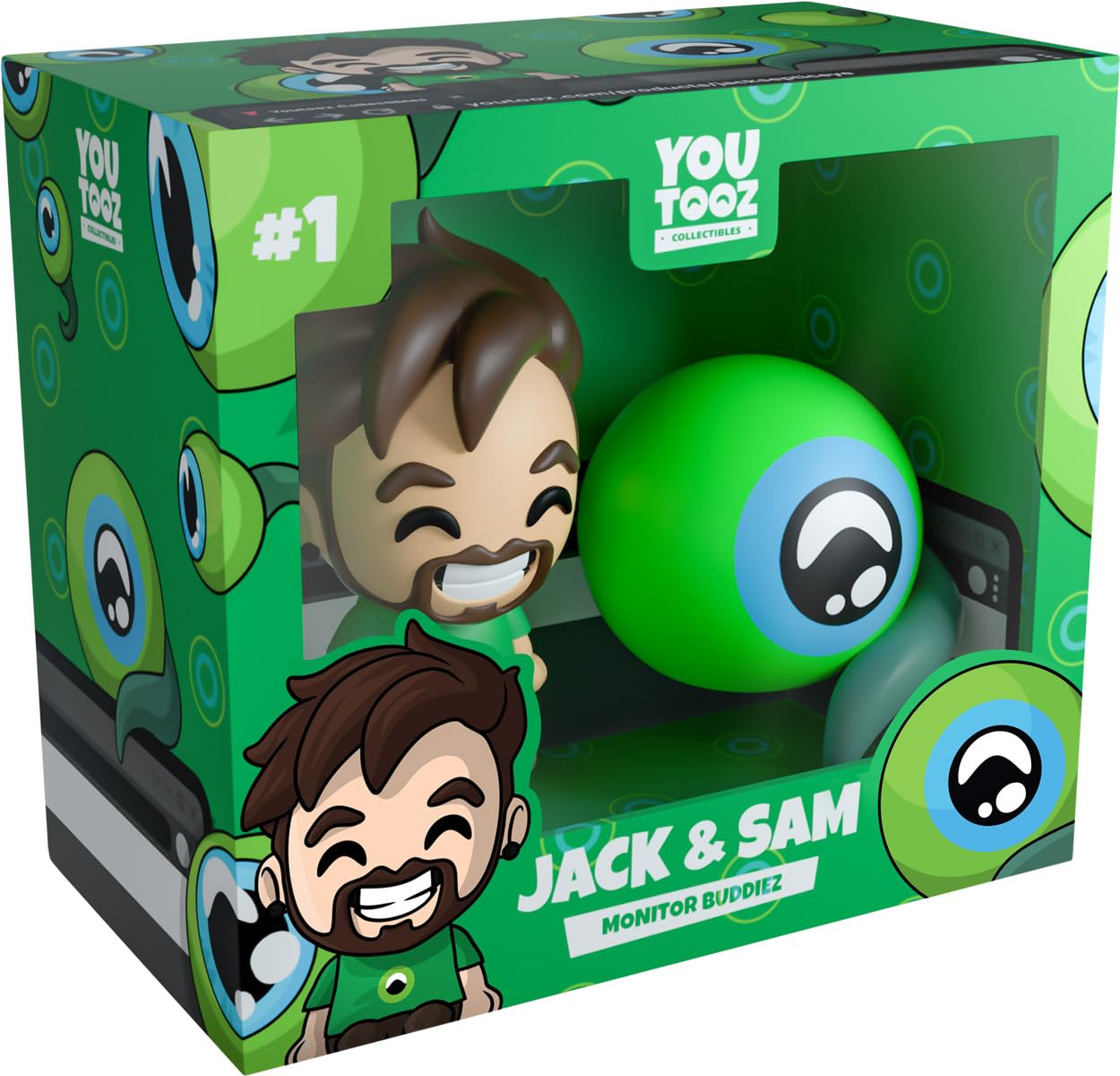 Youtooz Jacksepticeye Jack & Sam 3" Inch Monitor Buddies, Collectible Jack & Sam from Jacksepticeye Collection
