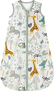 Yoofoss Schlafsack Baby Sommer 0.5 Tog - 67cm/0-6 Monate 100% Baumwolle Sommerschlafsack Babyschlafsack für Jungen Mädchen Neugeborene