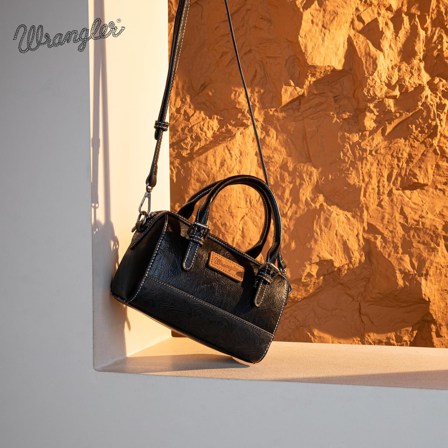 Wrangler Crossbody Bags for Women Mini Satchel Handbags with Strap - Image 3