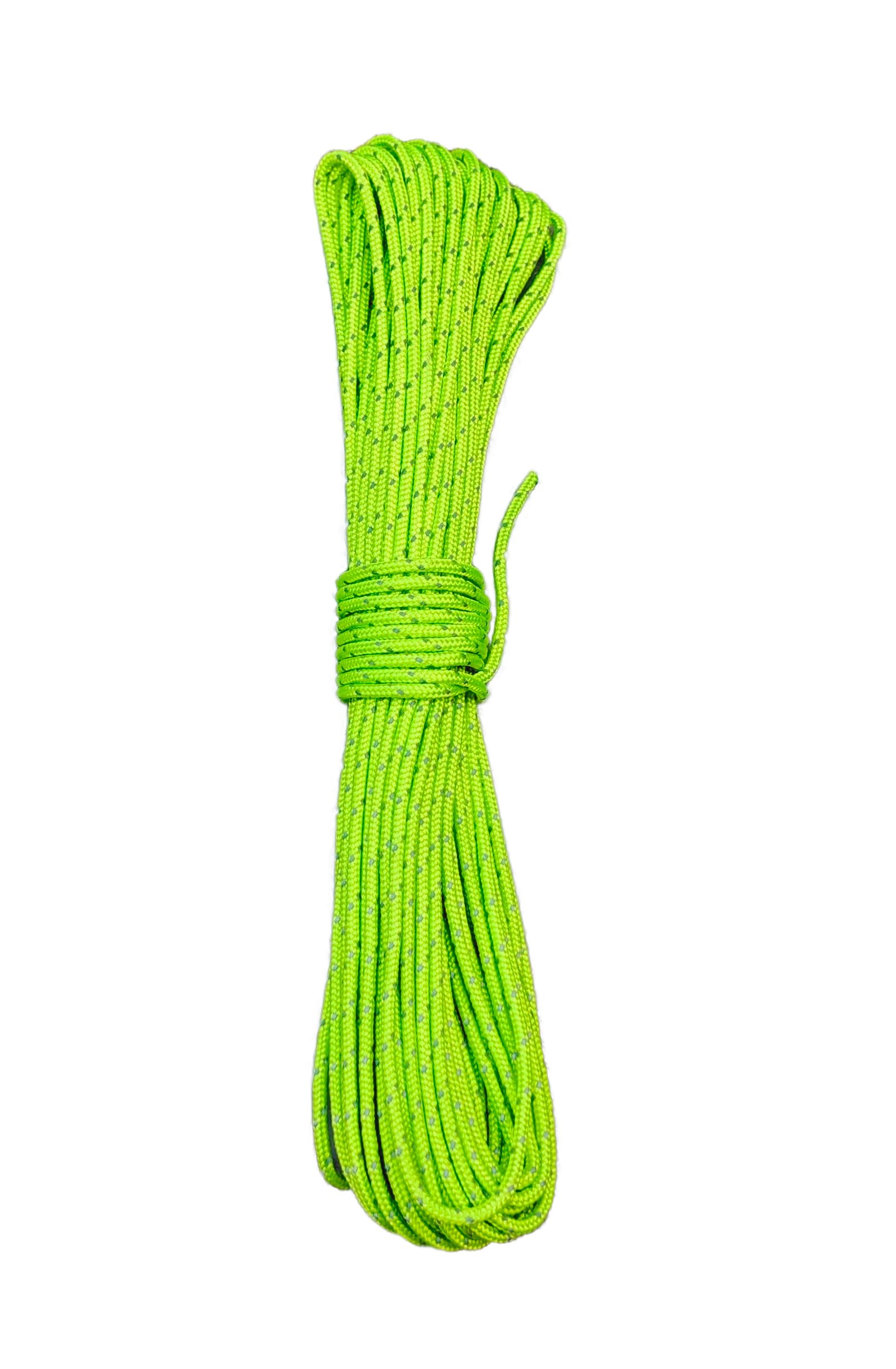 Dyneema Corde verte réfléchissante ultra légère de 2 mm de diamètre | Charge de rupture de 200 kg | Corde de guidage pour tente | Convient pour la voile, le canot, le yachting, la croisière, la course