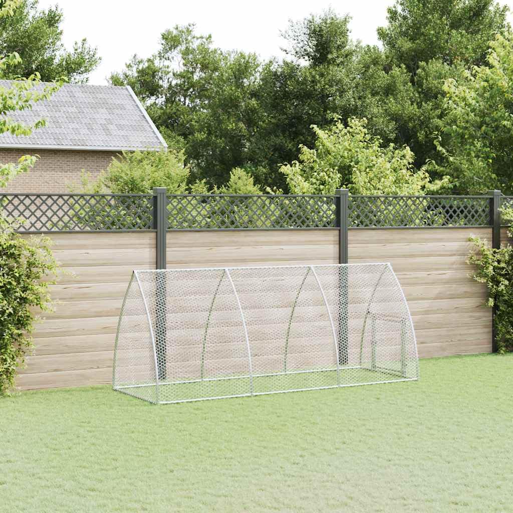 Jaula para gallinas, 300 x 105 x 120 cm, acero galvanizado, jaula para gallinas, gallinas, conejos, gansos, palomas y codornices