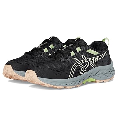 ASICS Kids Gel Venture 9 Grade School (Little Kid/Big Kid) Kids Shoes Black/Whisper Green