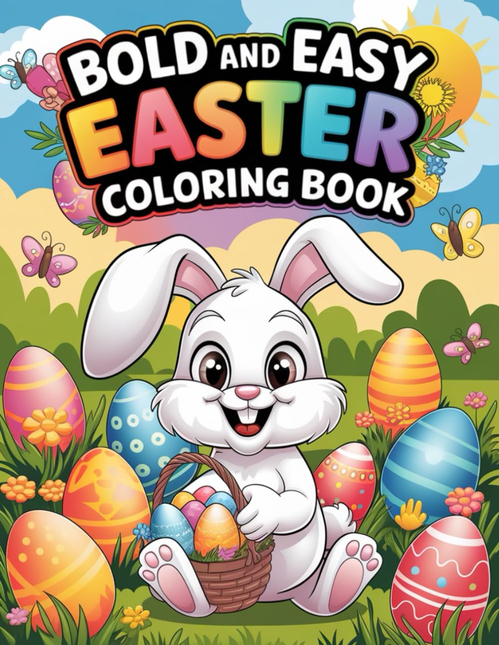 Bold and Easy Easter Coloring Book