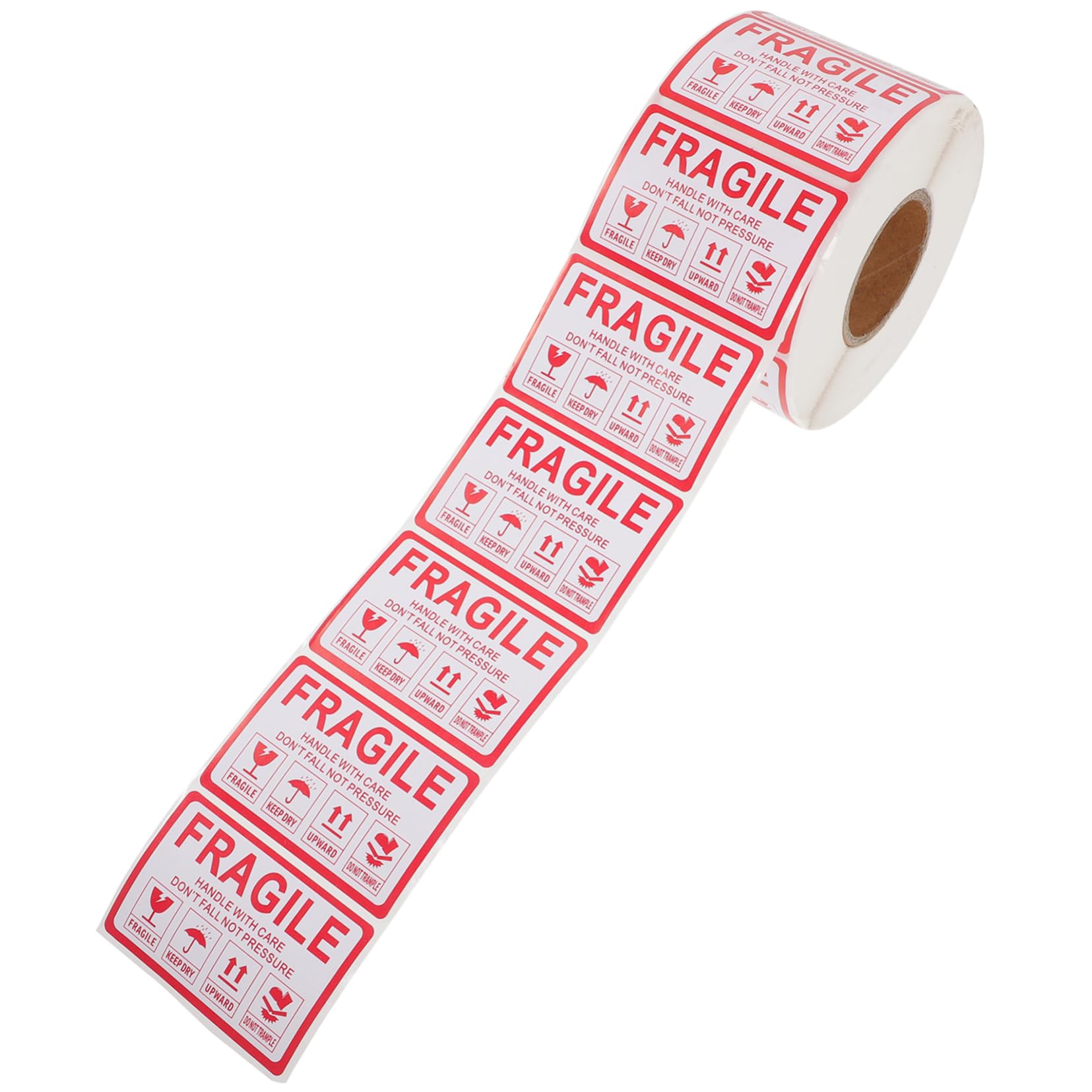 VILLCASE Packaging Stickers 100 Fragile Stickers Self-Adhesive Warning Decals Sticker Packs for Shipping Caution Labels