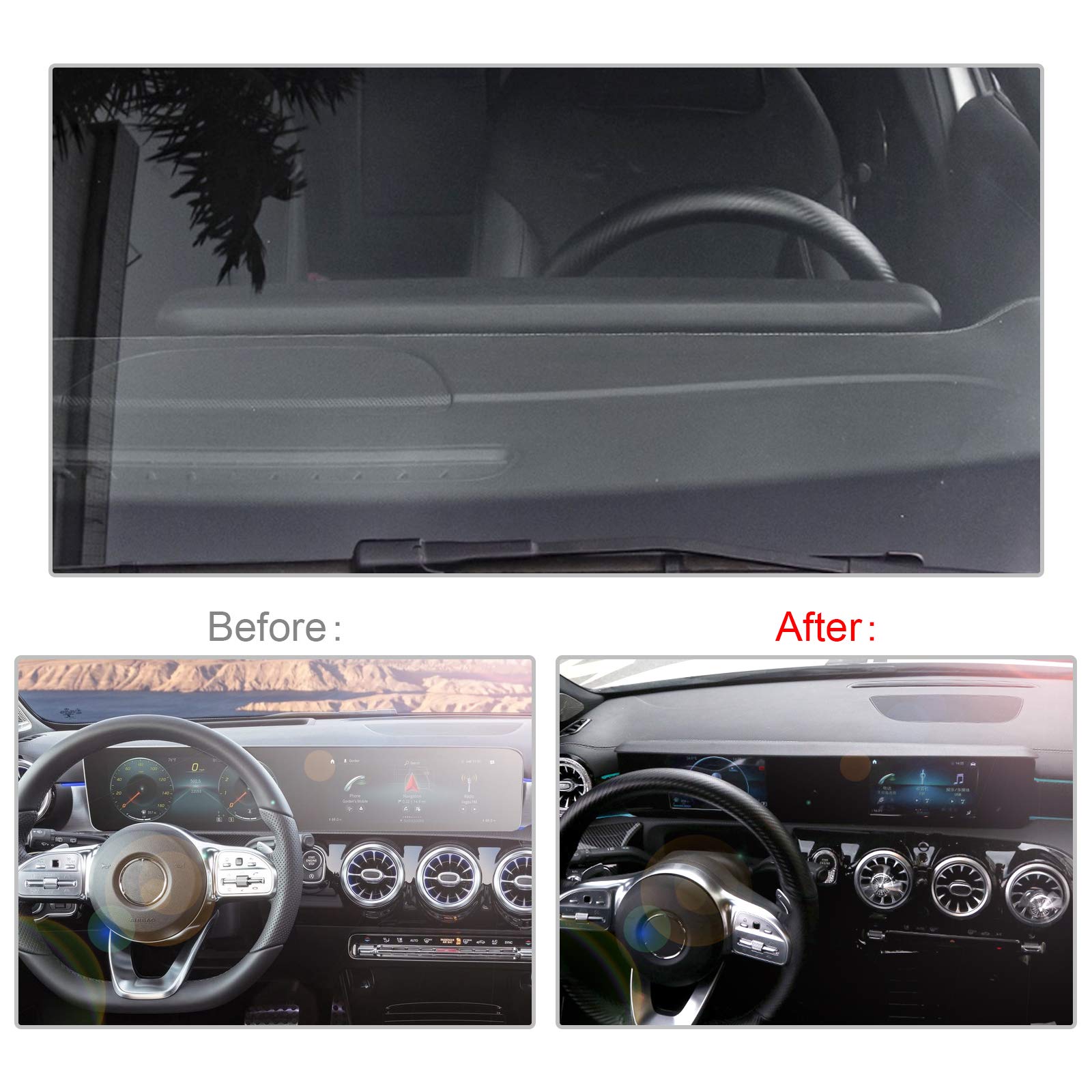 CDEFG Mercedes Classe A B GLA GLB W177 W247 H247 X247 Center Console Navigazione per Auto GPS Parasole Schermo per Cruscotto Anti Abbagliante Interni Accessori