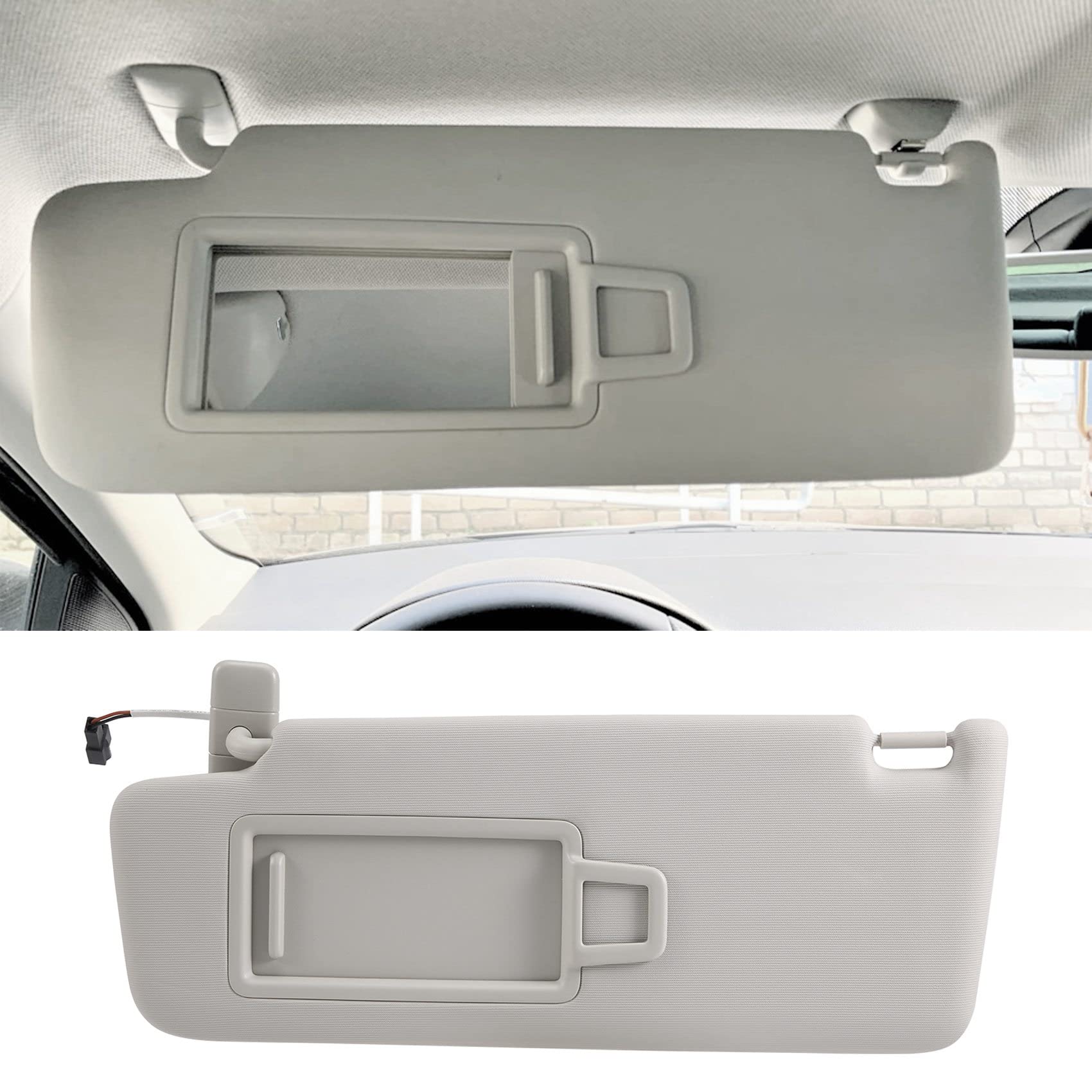 SUNXUE 5GG857551 Pare-soleil de voiture avec miroir de maquillage pour Golf 7 MK7 B8 CC E-Golf gauche