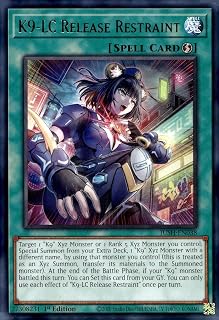 K9-LC Release Restraint - JUSH-EN038 - Rare - 1st Edition