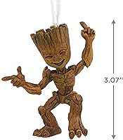 Vista 4 de Hallmark Marvel Guardianes de la Galaxia Little Groot Adorno navideño