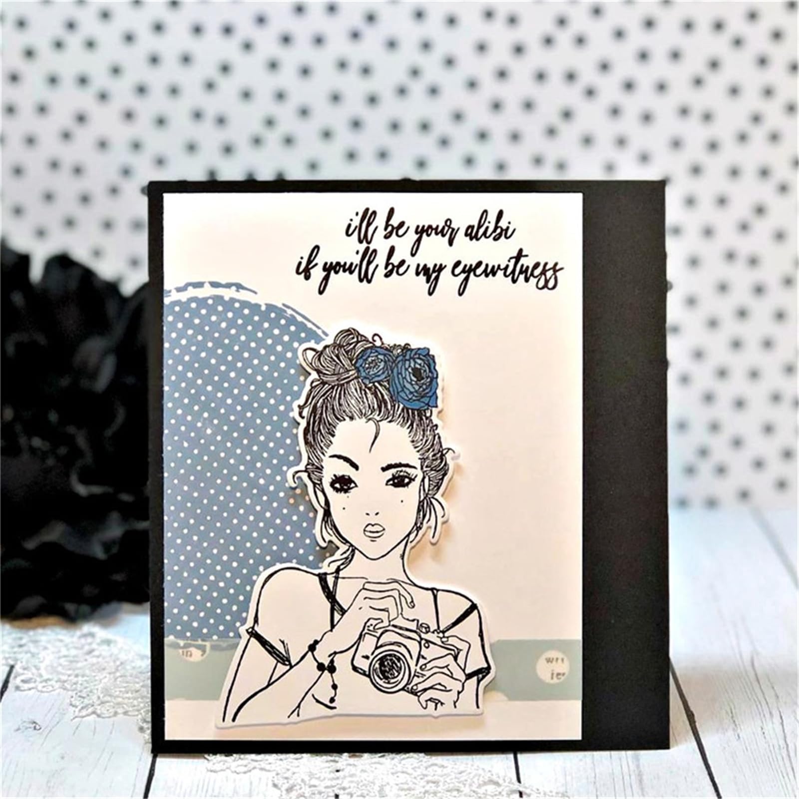 GLOBLELAND Set di fustelle trasparenti in silicone trasparente per realizzare biglietti goffratura fai da te scrapbooking decorazioni artigianali