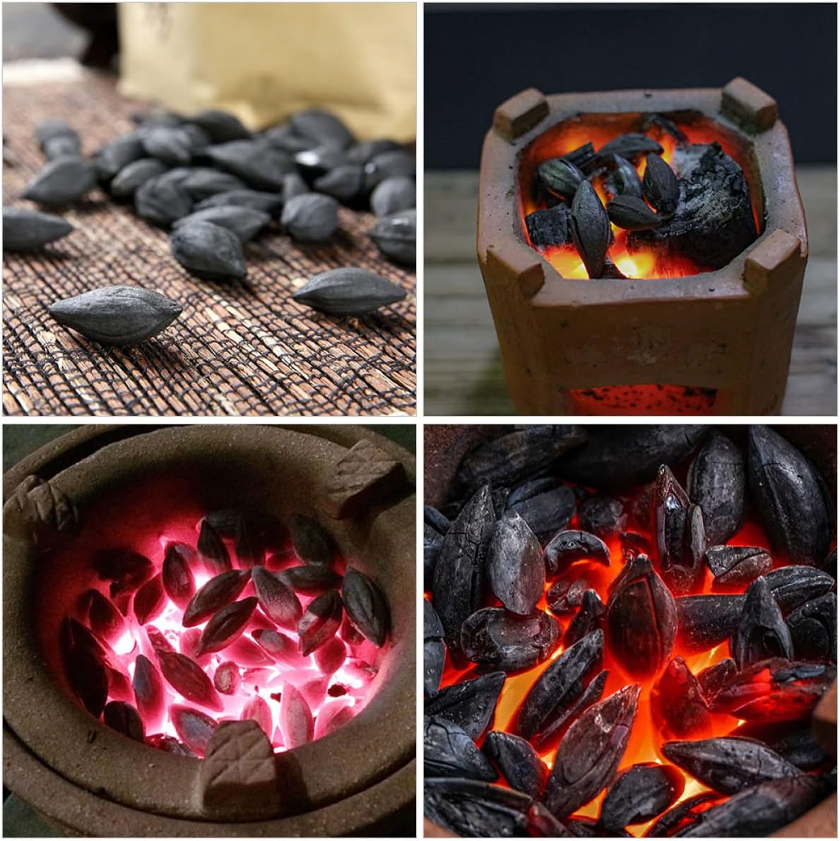 UPKOCH Charcoal for Tea Stove Olive Charcoal Briquettes Grill Cooking Outdoor Camping