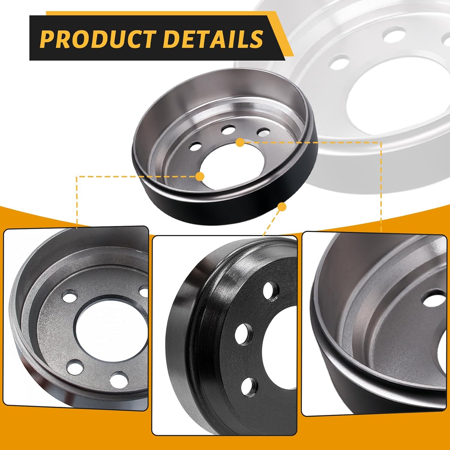 Golf Cart Brake Drum/Hub Kit, Applicable to Yamaha G1, G22, G29 1978-Up Gas or Electric Golf Cart, OEM#JW8-G6521-00-00