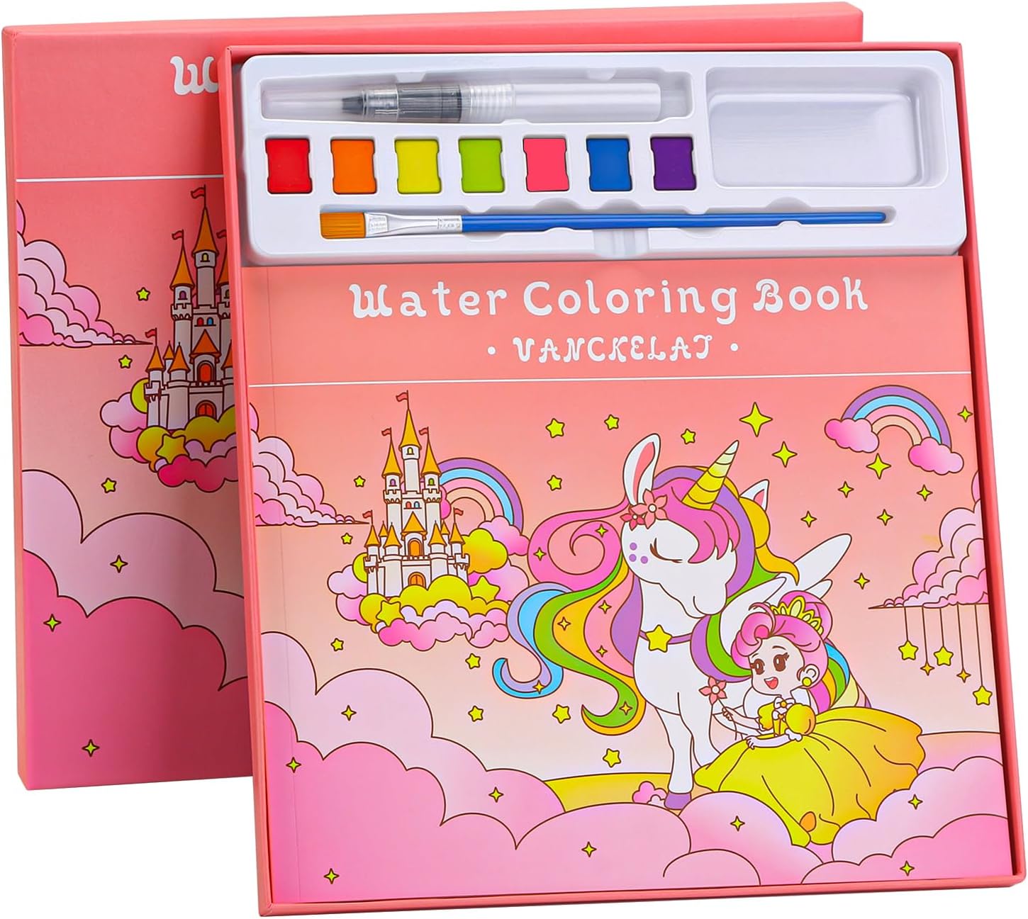 Paint With Water Book For Kids: Unicorns & Magic - Mess Free Watercolor Painting Arts & Crafts For Toddlers Ages 2-6, Easter Basket Stuffers