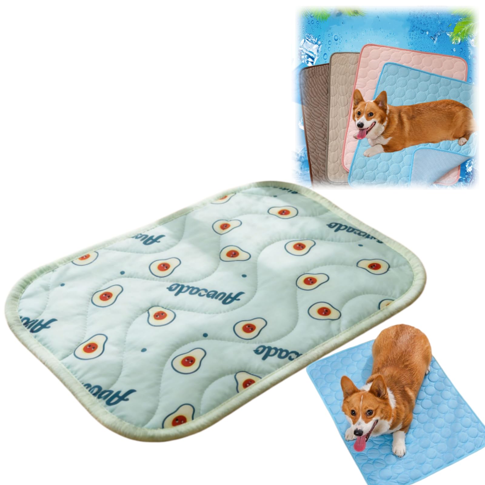 Tapis rafraîchissant pour chiens contre la canicule avec tissu lavable imperméable
