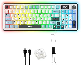 Ant Esports Apex 300 Tri-Mode (2.4GHz-BT-Wired) 5Layer Gasket Mount Mechanical Keyboard, 95Key Anti-Ghosting + Knob, OLED Price In India