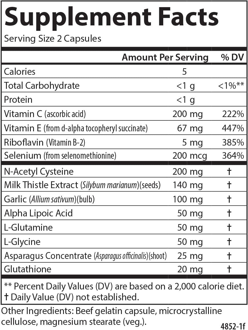 Carlson - Glutathione Booster, Alpha Lipoic Acid, Immune Support & Optimal Wellness, Antioxidant, 180 Capsules