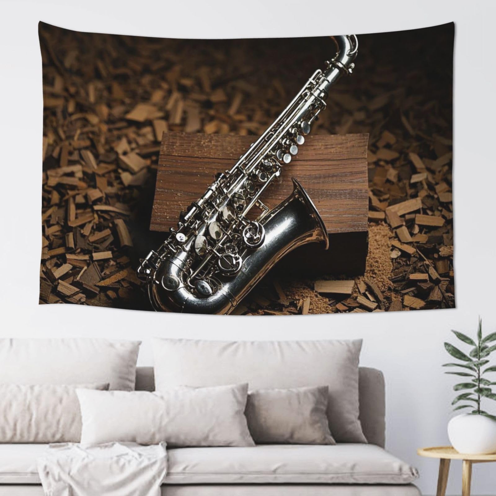 FodPand saxophone Tapestry for Bedroom Aesthetic, Wall Hanging Tapestries Art Decor Backdrop Wall Tapestry for Dorm Living Room Funny Poster Party Banner Background 40" X 60"