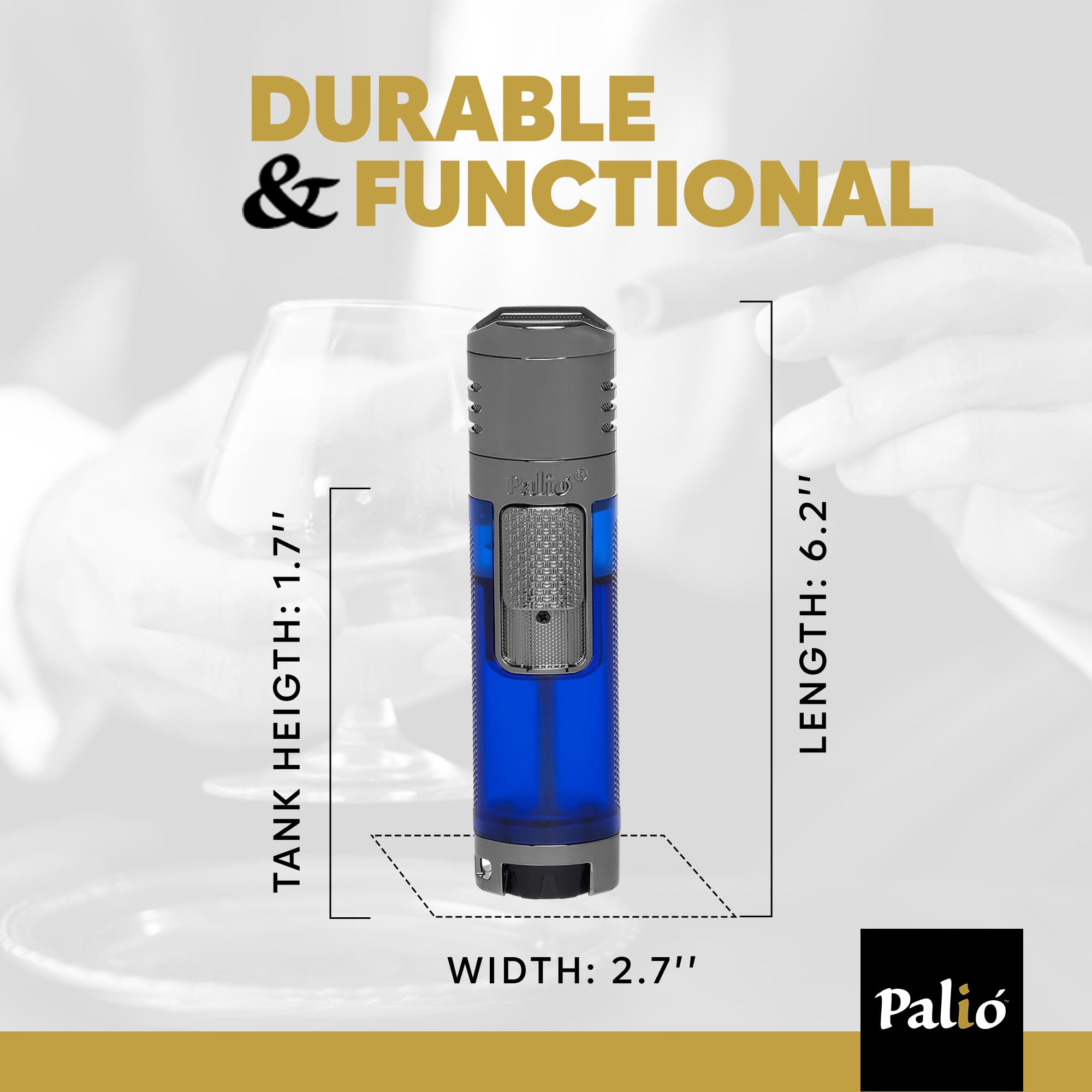 Amazon.com: Pali Veneto Quadruple Jet Flame Butane Torch Lighter, Blue |  High Capacity Tank, Adjustable Flame, Ergonomic Design with Integrated  Lanyard Loop, Flip-Top Lid Doubles as Rest : Health & Household