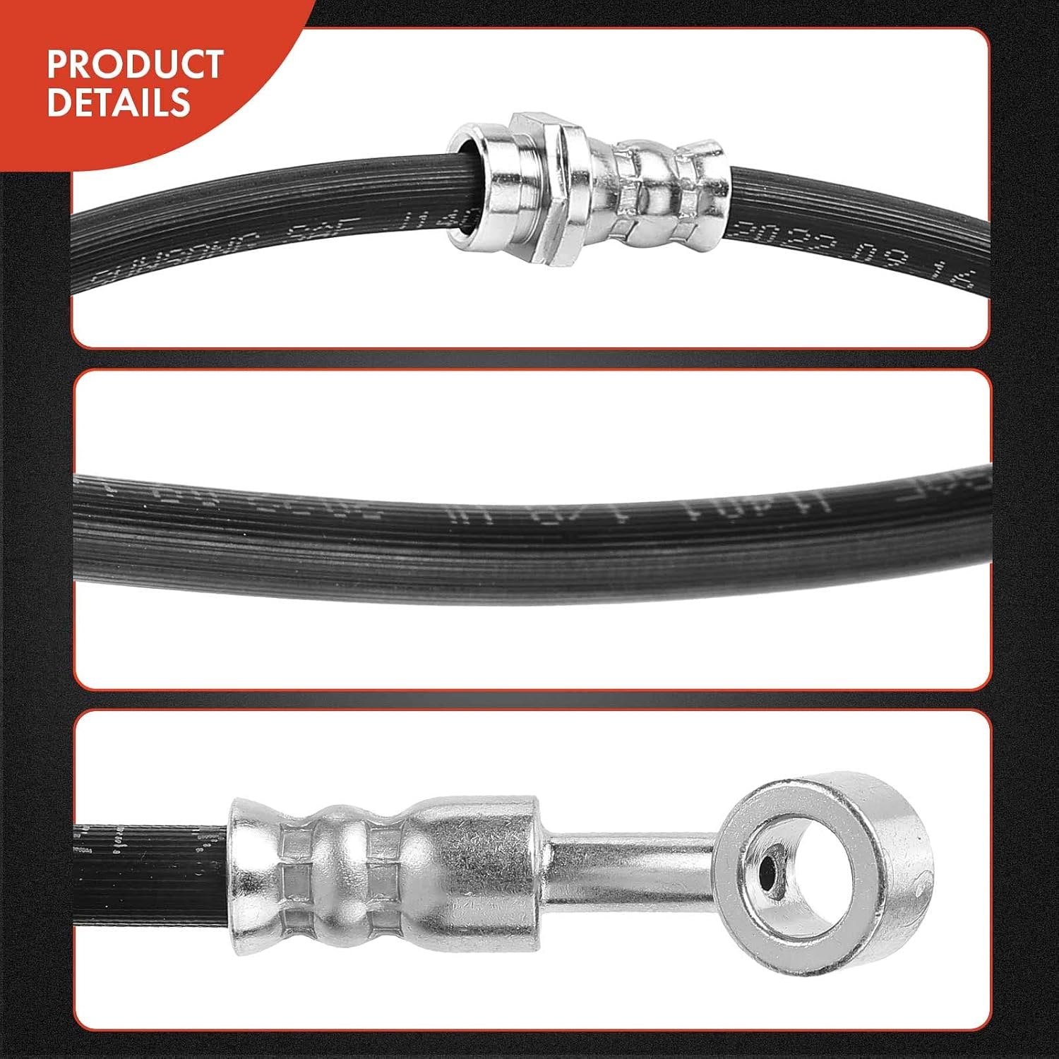 A-Premium Rear Passenger Brake Hydraulic Hose Compatible with Select Subaru Models - Impreza 2004 2005 2006 2007