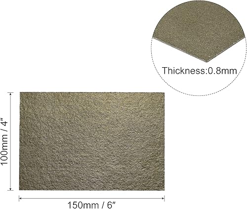 Miniatura 2 de MECCANIXITY Cubierta de guía de ondas para horno de microondas, placa de reparación de micas, tablero de hojas para horno para cocina, 5.906 x 3.937