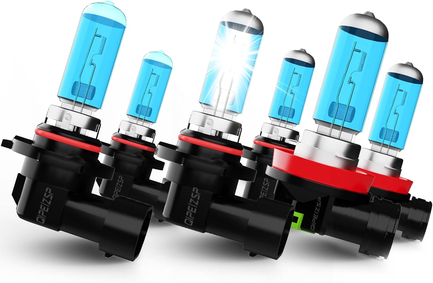 Headlights Fit For Honda Civic 2004 2005 2006 2007 2008 2009 2010 2011 2012 2013 Halogen, 9005/HB3/H10 High Beam + 9006/HB4 Low Beams,Car Light Bulb,Pack of 4