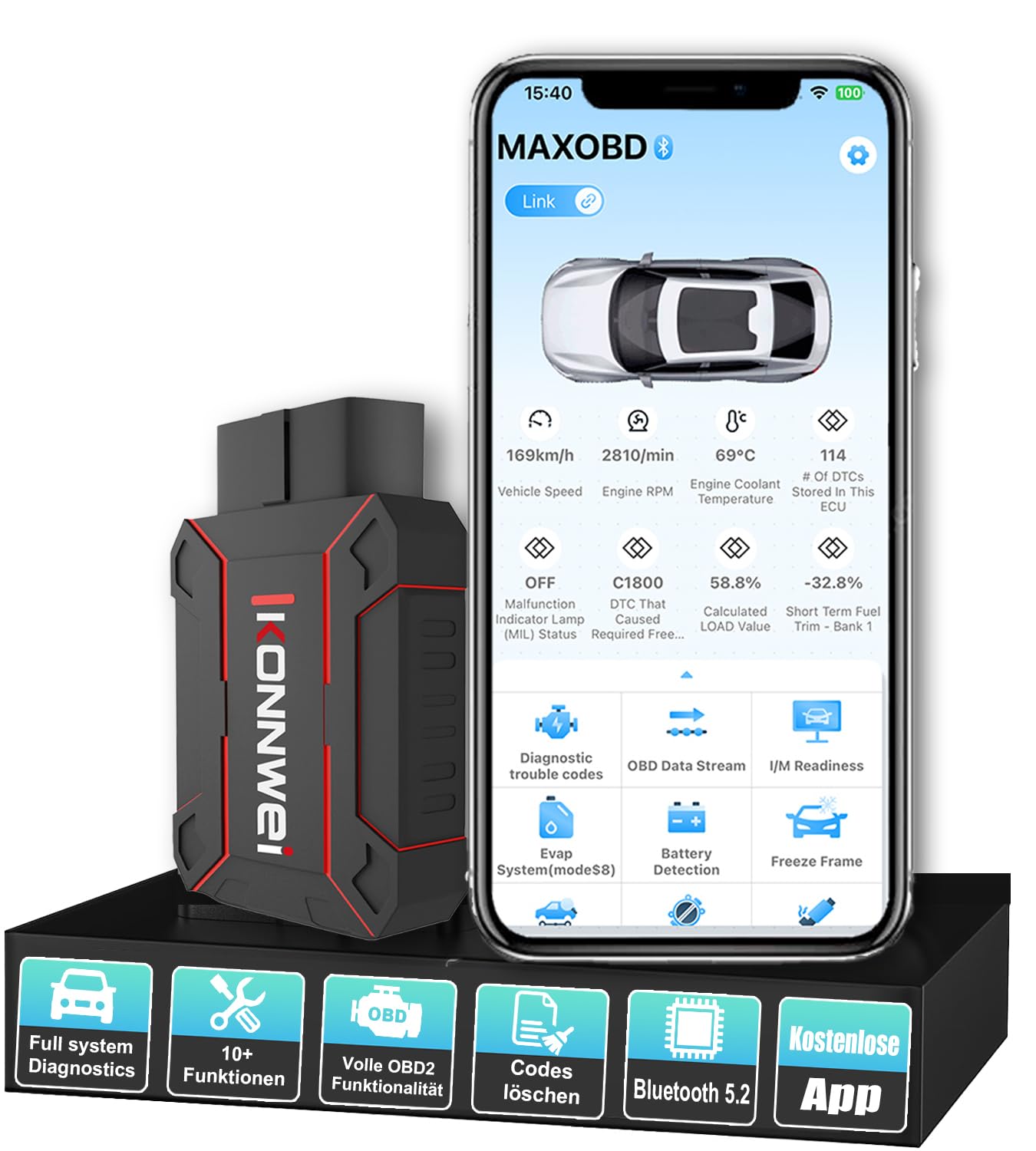 OBD2 Bluetooth - Diagnostic OBDII Auto Universel 2025 | Lisez